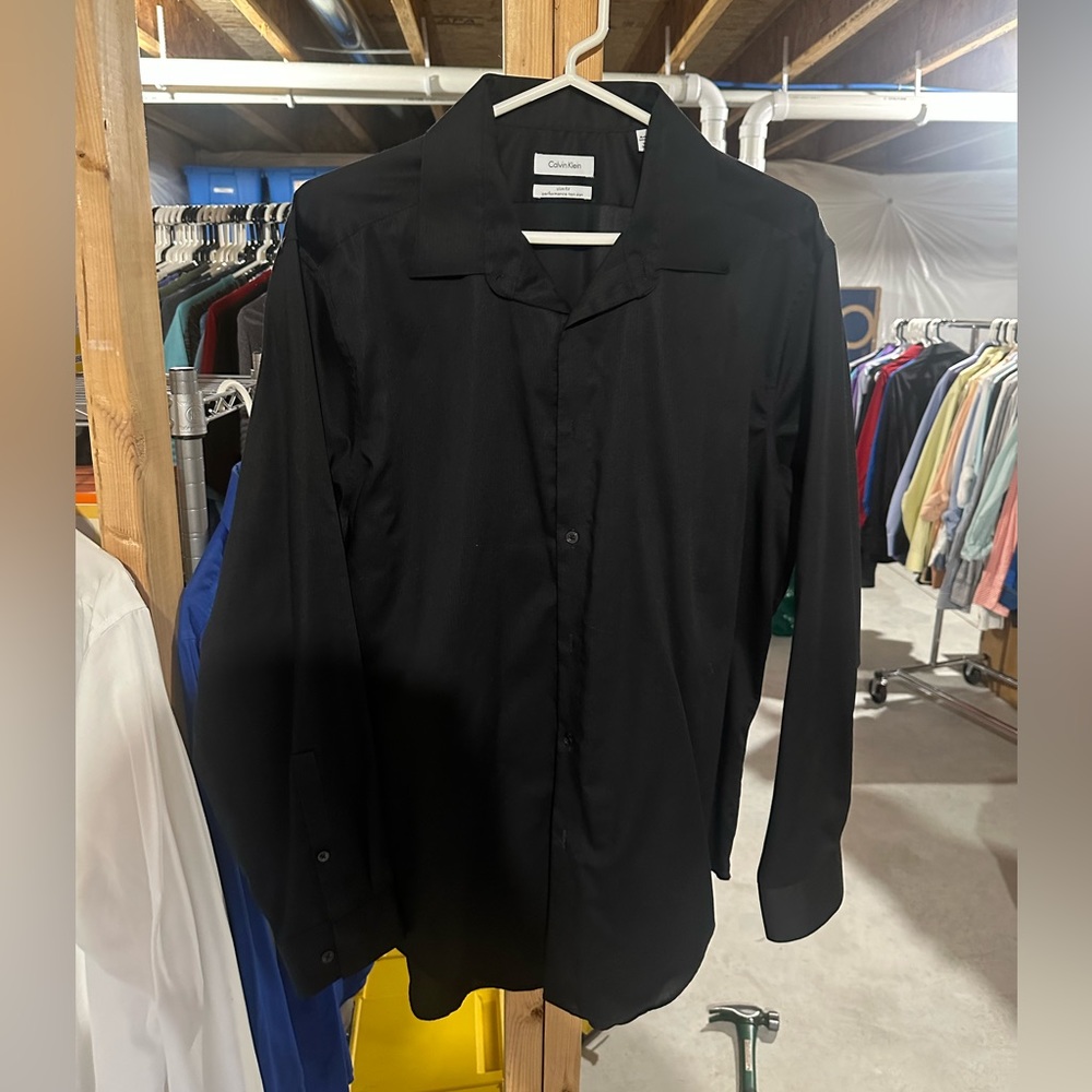 Calvin Klein 16.5 32/33 Slim Fit Performance Non Iron